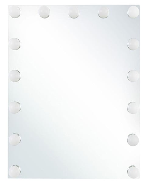 Lustro ścienne do makijażu LED 40x50