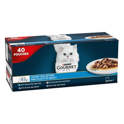 Sachets Gourmet Perle, assortiment de 40 sachets de 85 g