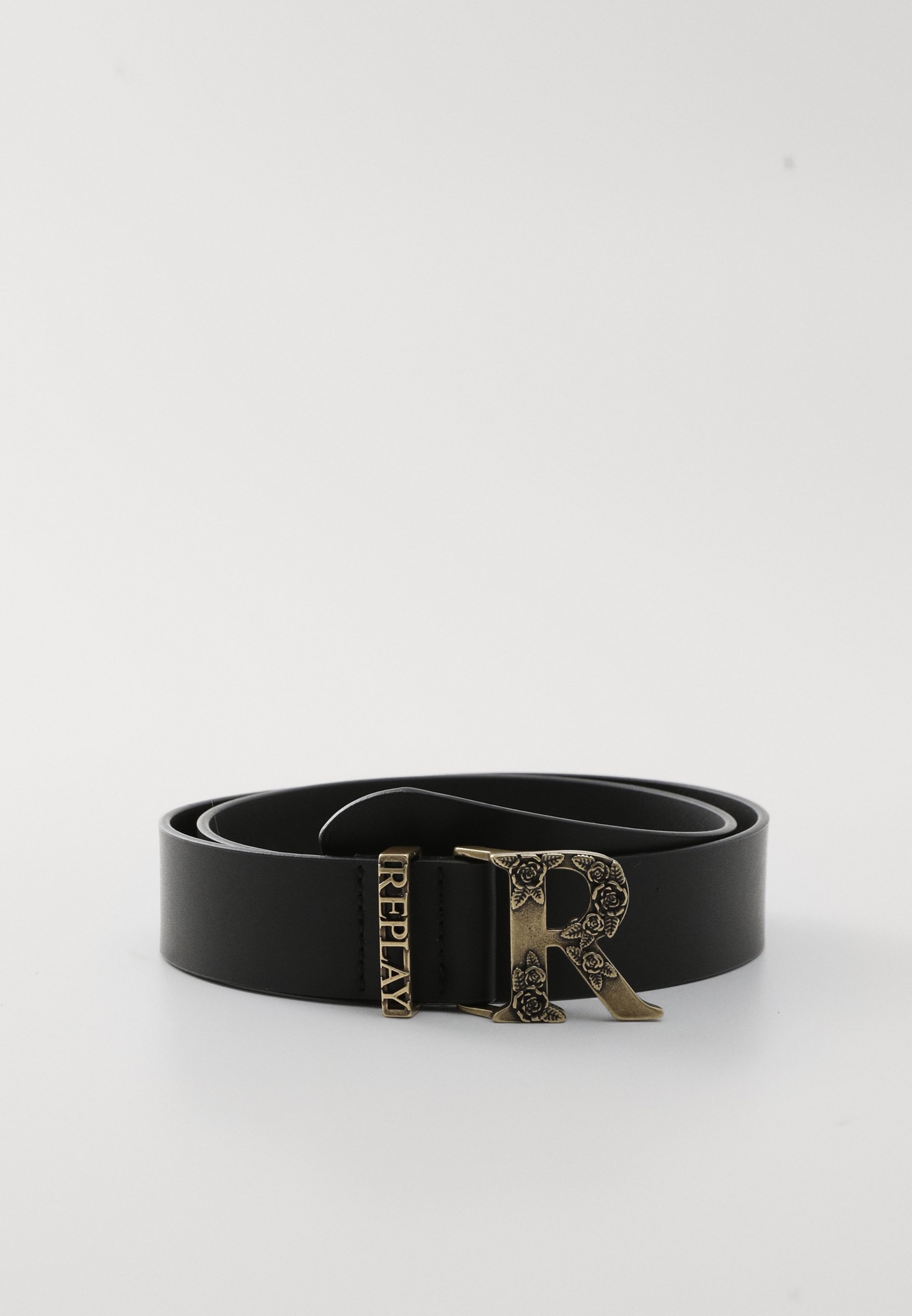 Replay FLOWER LOGO GESP RIEM - Riem - zonzwart