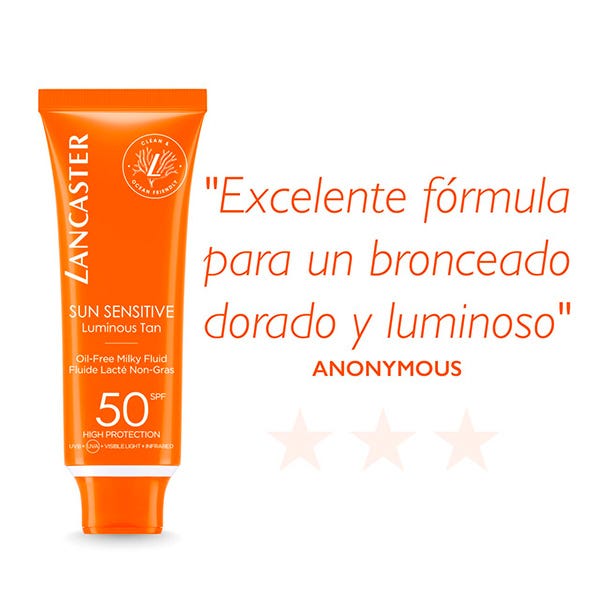 Solfølsom oliefri mælkeagtig væske SPF50 | 50 ml