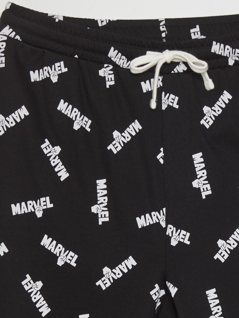 Marvel lange pyjama - 2-delig - zwart