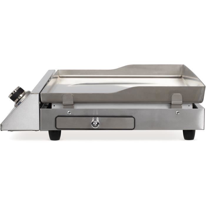Chapa elétrica em aço inoxidável - LIVOO - DOC292 - 2800W - Placa removível em aço inoxidável - Termostato ajustável