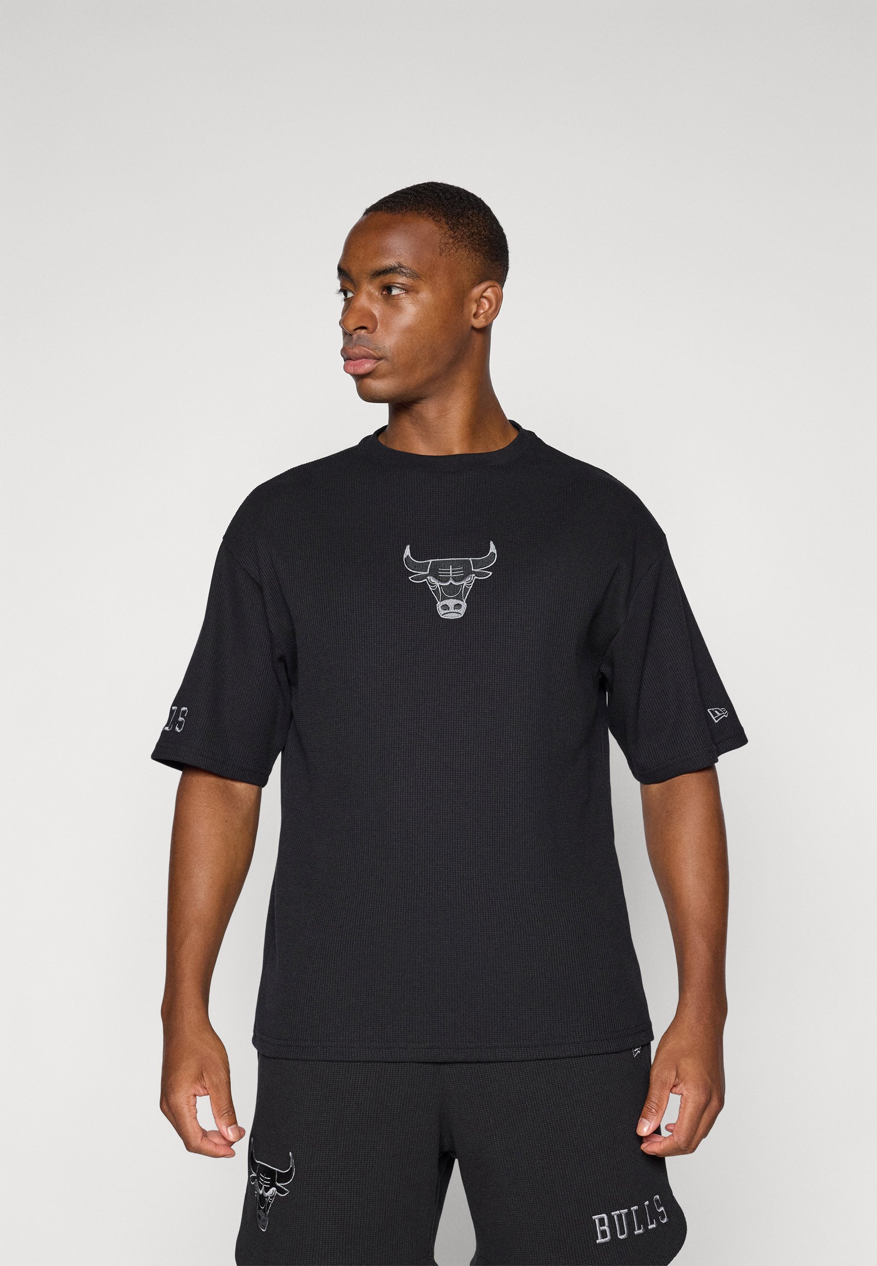 New Era NBA CHICAGO BULLS WAFFLE T-shirt - Clubkleding - zwart
