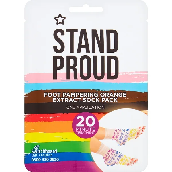 Calcetines Superdrug Pride color naranja