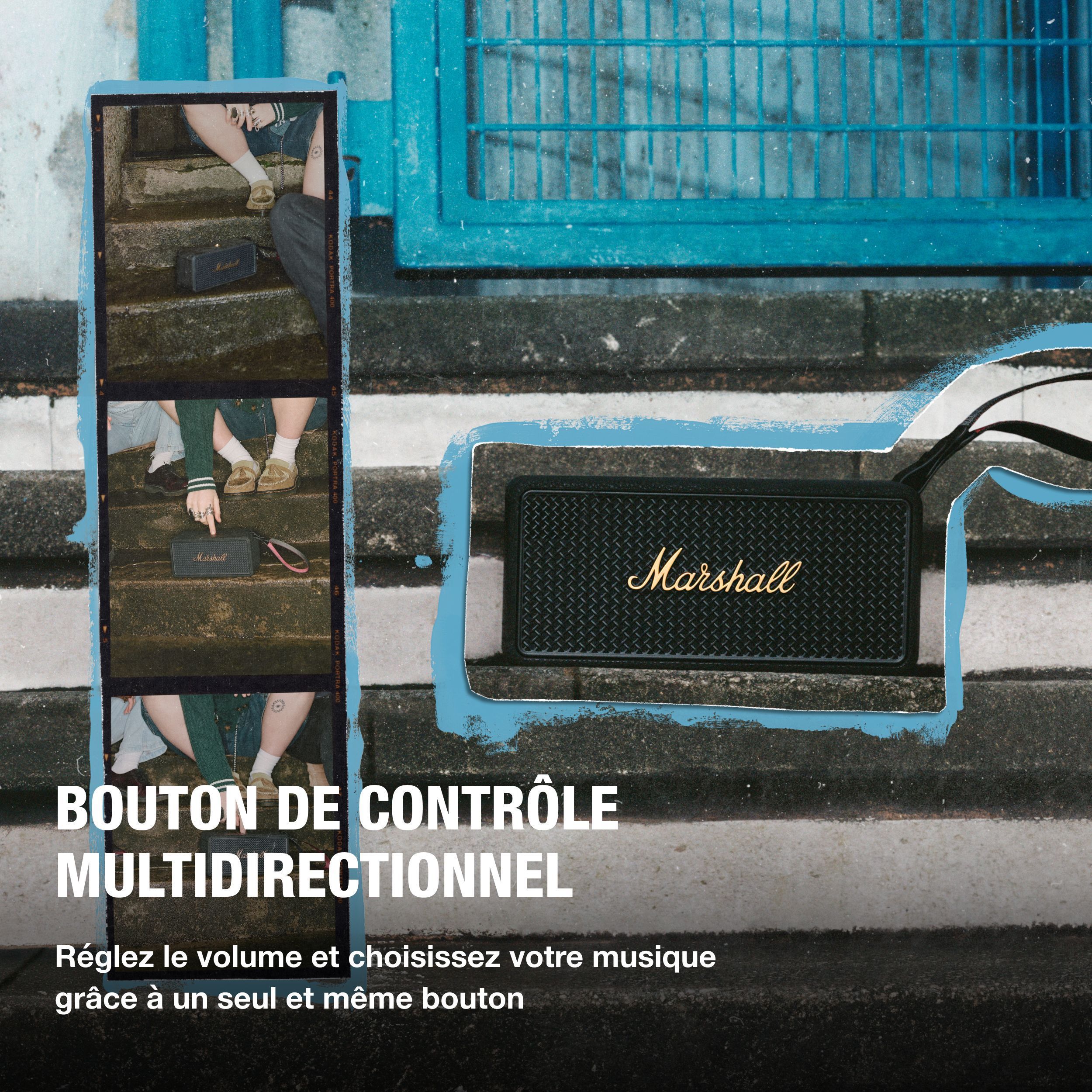 Enceinte sans fil - MARSHALL - Middleton II - 30 h d’autonomie - Bluetooth - Résistante à l’eau