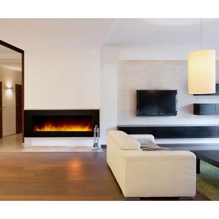 CHEMIN'ARTE - Volcano 5XL 180cm Wandkamin mit LED-Flammeneffekt, programmierbarer Heizung und Fernbedienung