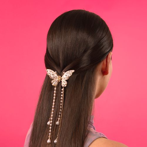 Мини шнала са лептирићем и дијамантима Oh My Hair Додаци за косу