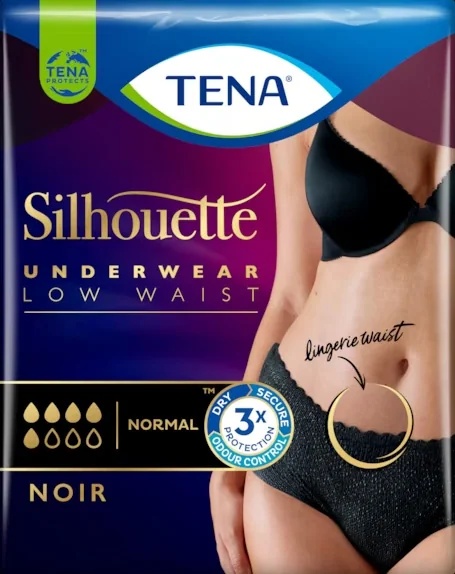 TENA Tena Silhouette Noir L 9 pièces