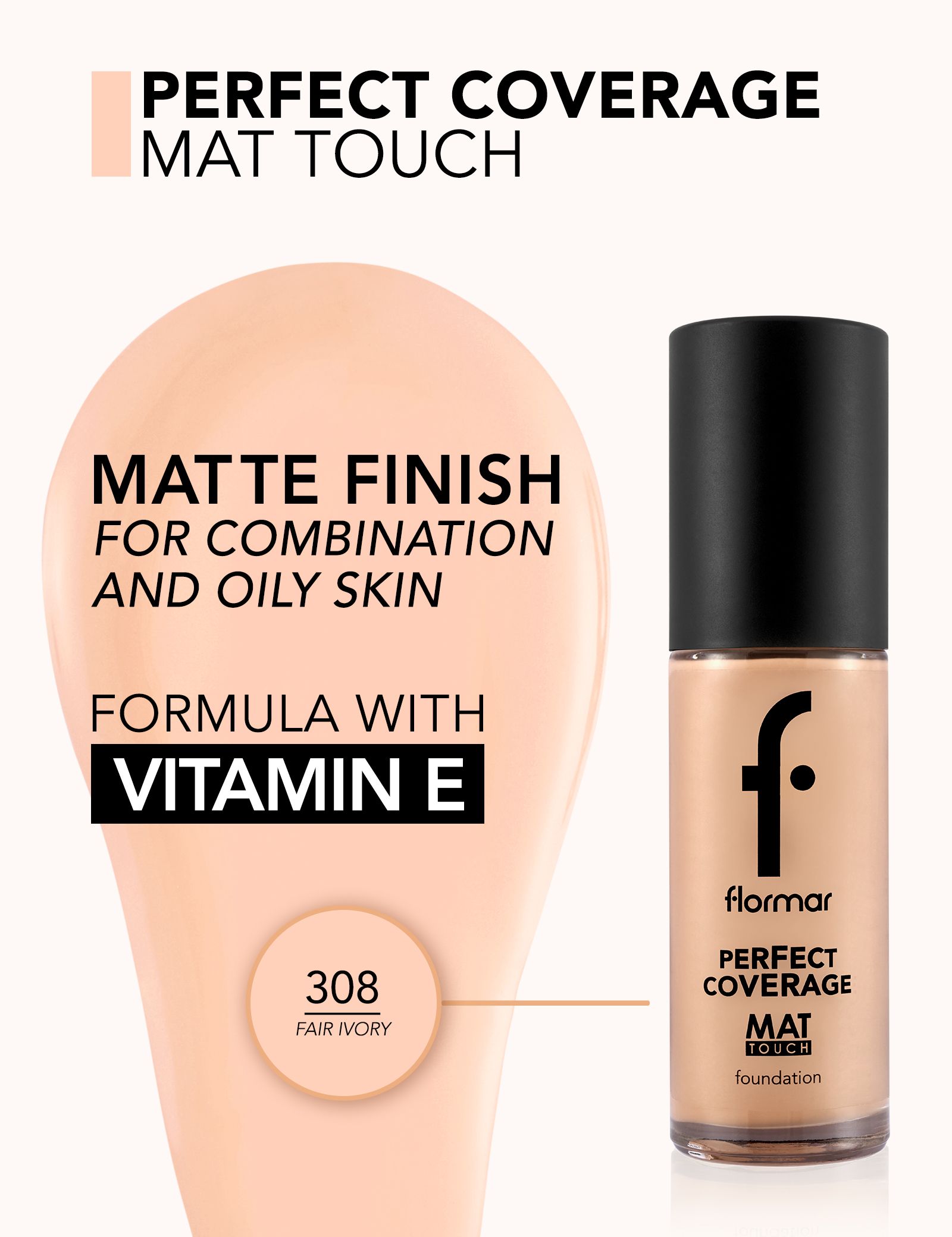 Podlaga za ličila Mat Touch Foundation Podlage za ličila