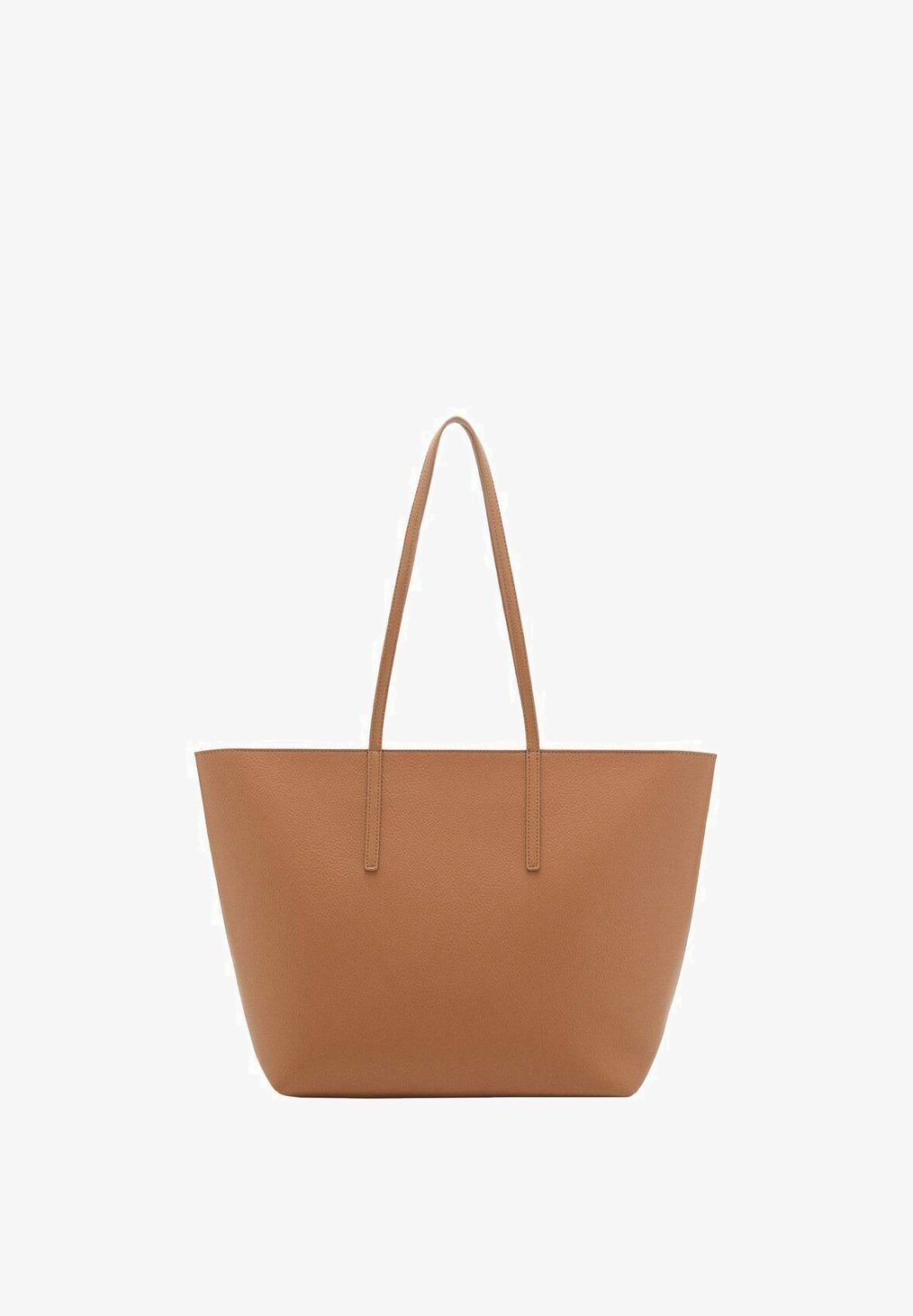 Mango SHOPPER MET DUBBELE HANDGREEP - Handtas - lichtbruin