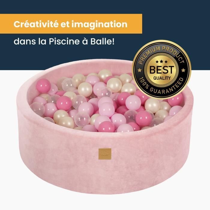 Ball Pit - MeowBaby® - Powder Pink - 90x30cm - Hypoallergenic - CE Certified