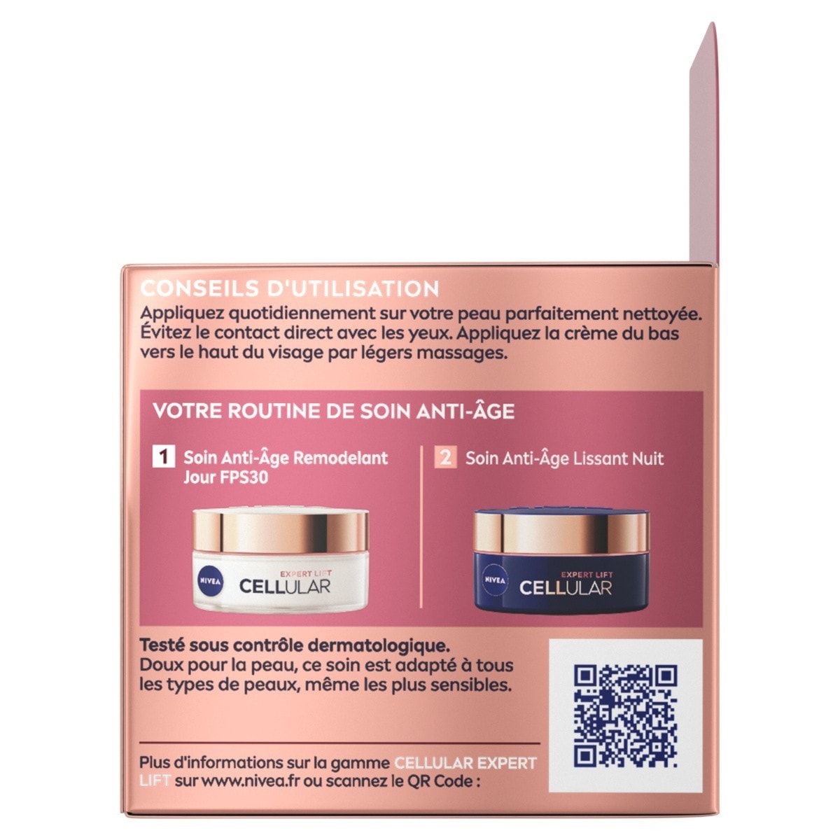 NIVEA Soin de Jour Remodelant anti-rides et anti-âge à l'Acide Hyaluronique et Bakuchiol FPS30