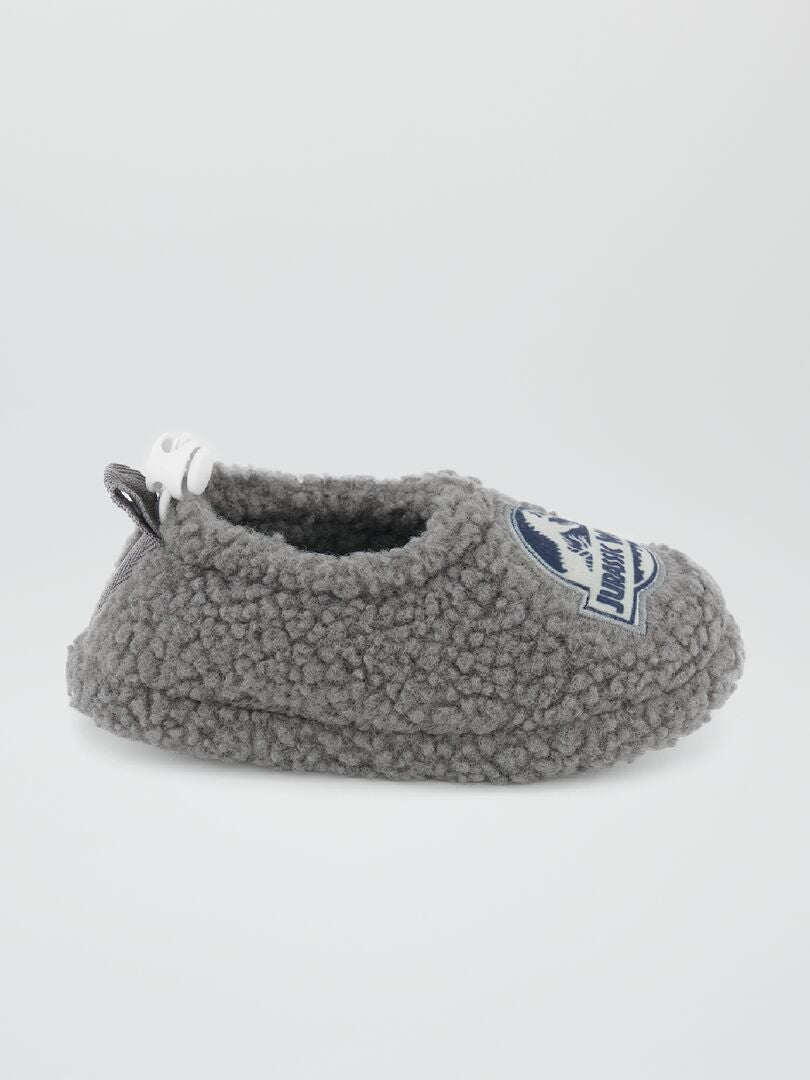 Pantufas felpudas Jurassic Park Sherpa - Marrom Claro