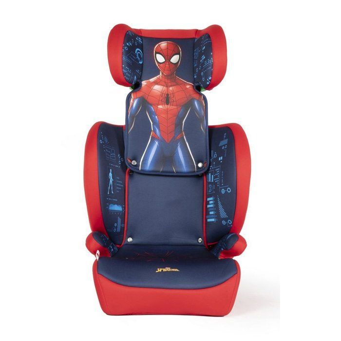 Tataway Siège auto Marvel Spiderman 100 à 150 cm, Graphismes Super-héros, Fond Rouge Bleu