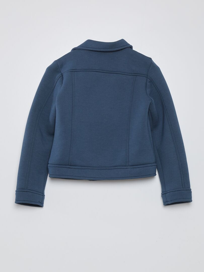 Trui met rits - BLAUW