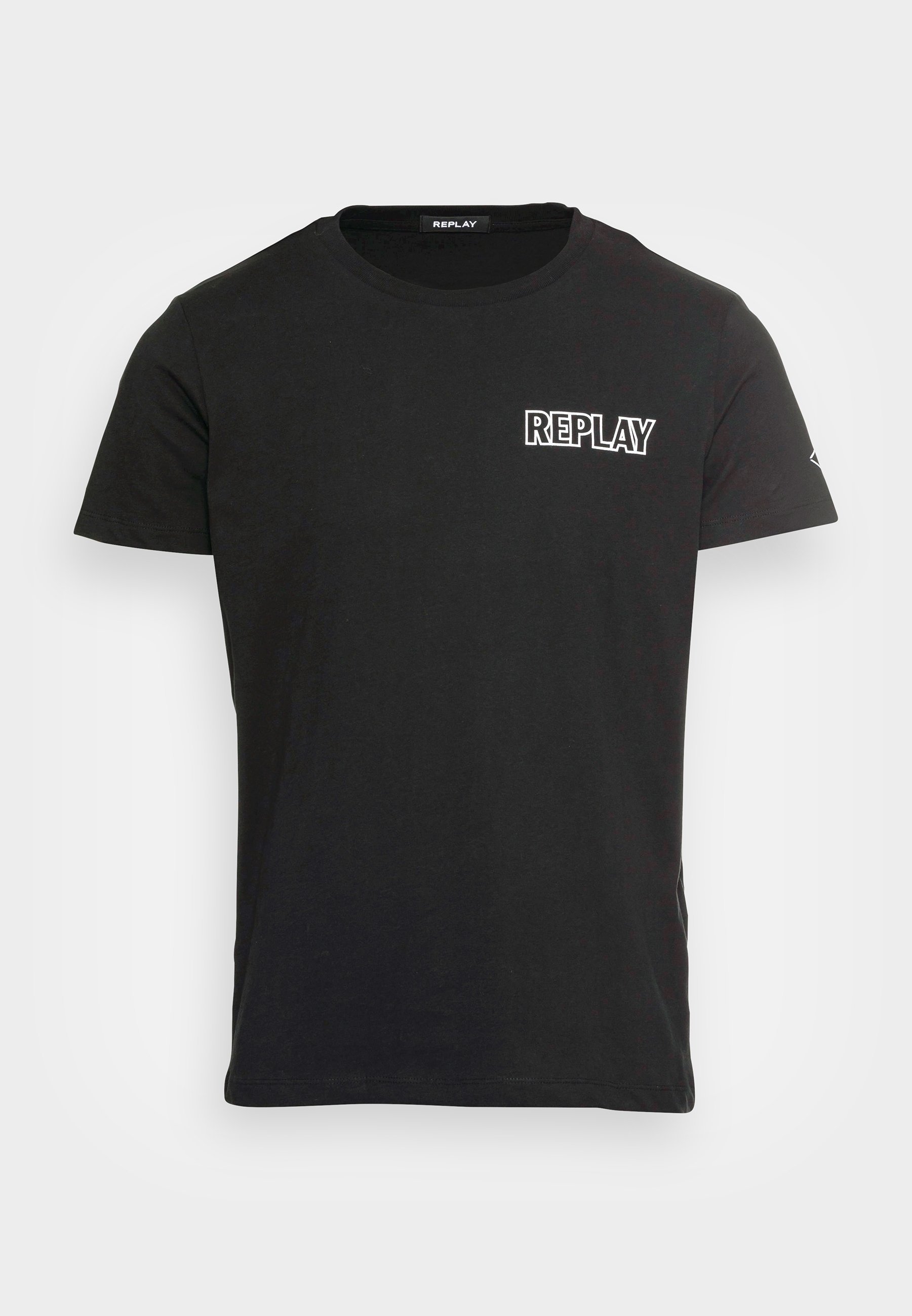 Replay Print T-shirt - zwart