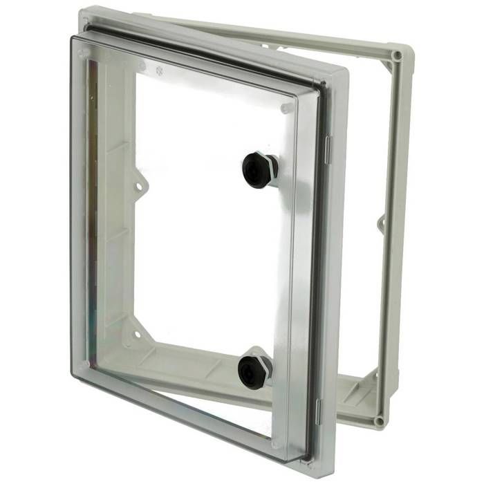 Schutzfenster – FIBOX – PW 292409 T 4901884 – UV-beständig – Grau – 88 x 244 mm