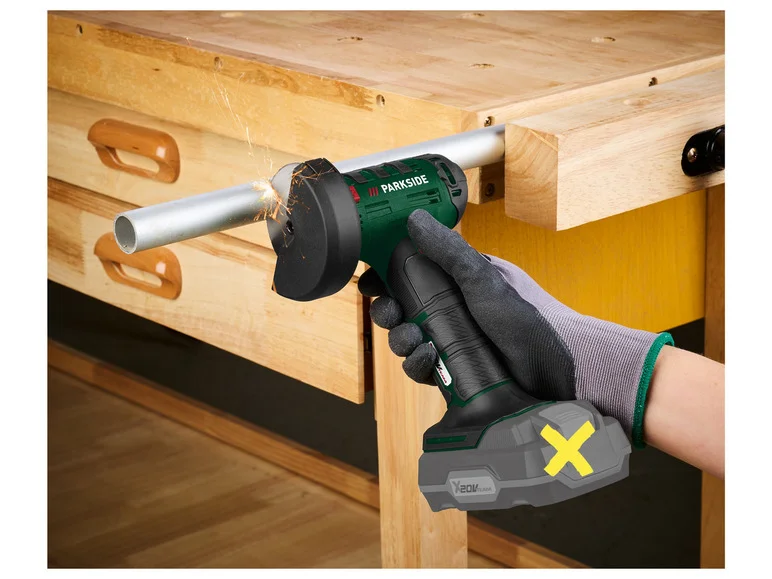 PARKSIDE® Akkukulmahiomakone PWSAM 20-Li A1, 20 V