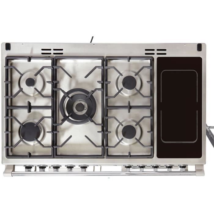 LEISURE CK100F324X Mixed Cooker - 6 Burners - 3 Oven - Energy Class A - Stainless Steel