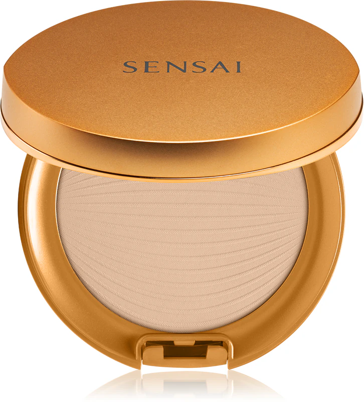 Sensai Silky Bronze Natural Veil Compact Kompaktpuder-Foundation für einen aufhellenden und glättenden Effekt