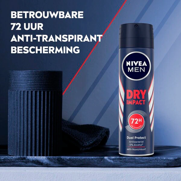 NIVEA Men Dry Impact antiperspirant ve spreji 150 ml