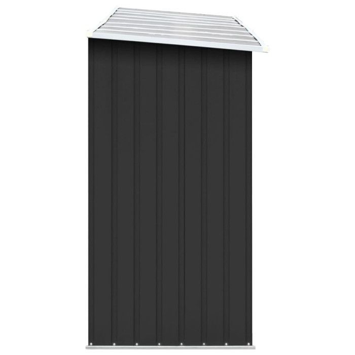 Caseta de almacenamiento de madera - vidaXL - Acero galvanizado - 330x84x152cm - Antracita - Duradera