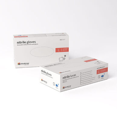 Elastron-nitriilipuuterittomat käsineet, koko G, 100 kpl, 100 kpl