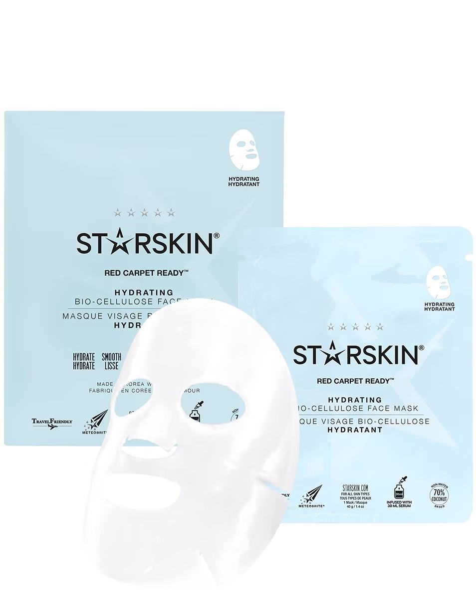 MASCA HIDRATANTĂ CU BIOCELULOZĂ STARSKIN ESSENTIALS RED CARPET READY™