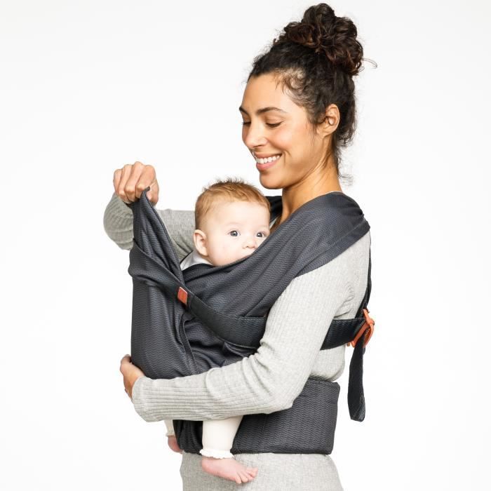 Porte bébé INFANTINO HUG&CUDDLE - A enfiler - 3 à 11,8 kg - Système écharpe de portage - Dès la naissance