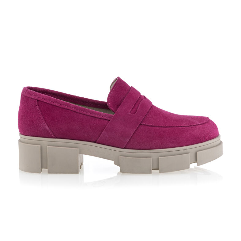 Rosa Damen-Loafer/Bootsschuhe