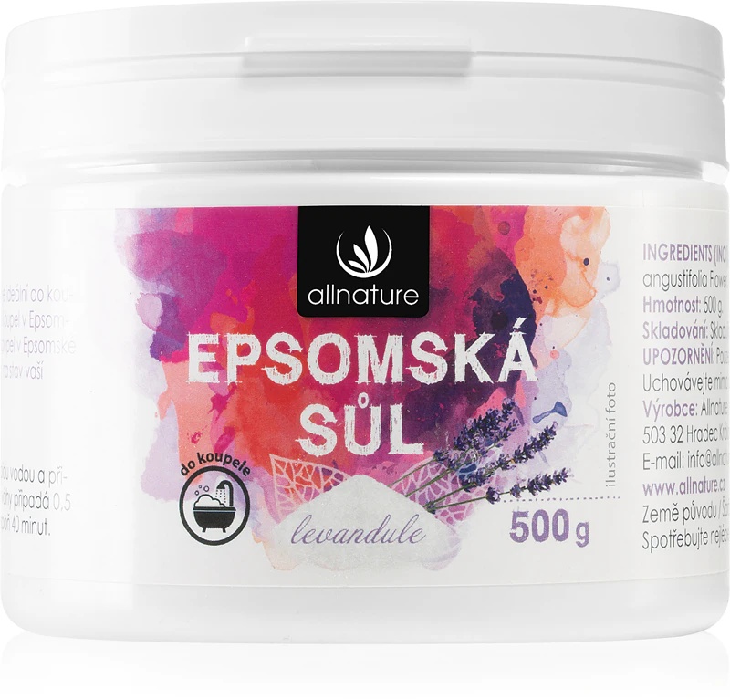 Allnature Epsomova sol Sivkasta kopalna sol