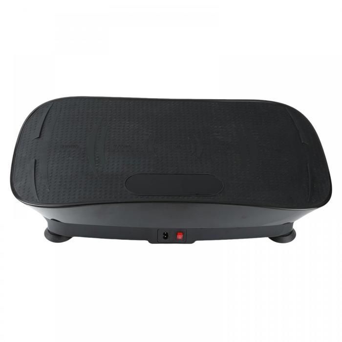LVHCMFOHM Piattaforma vibrante - Piastra vibrante silenziosa - Con schermo LED e telecomando - 60x30x10 cm - Nera