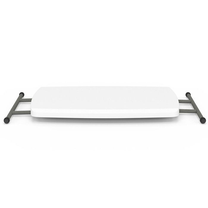 Mesa plegable IDMARKET con 3 posiciones de altura ajustables para camping en interiores y exteriores.