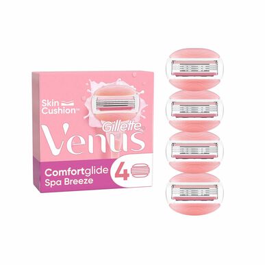 Gillette Venus Comfortglide Spa Breeze bladpåfyll, 4 enheter.