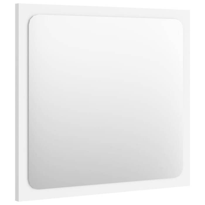 Ensemble de meubles de salle de bain - KALISSE - Blanc - 41x38,5x46 cm - Lavabo intégré - Miroir inclus - Aggloméré