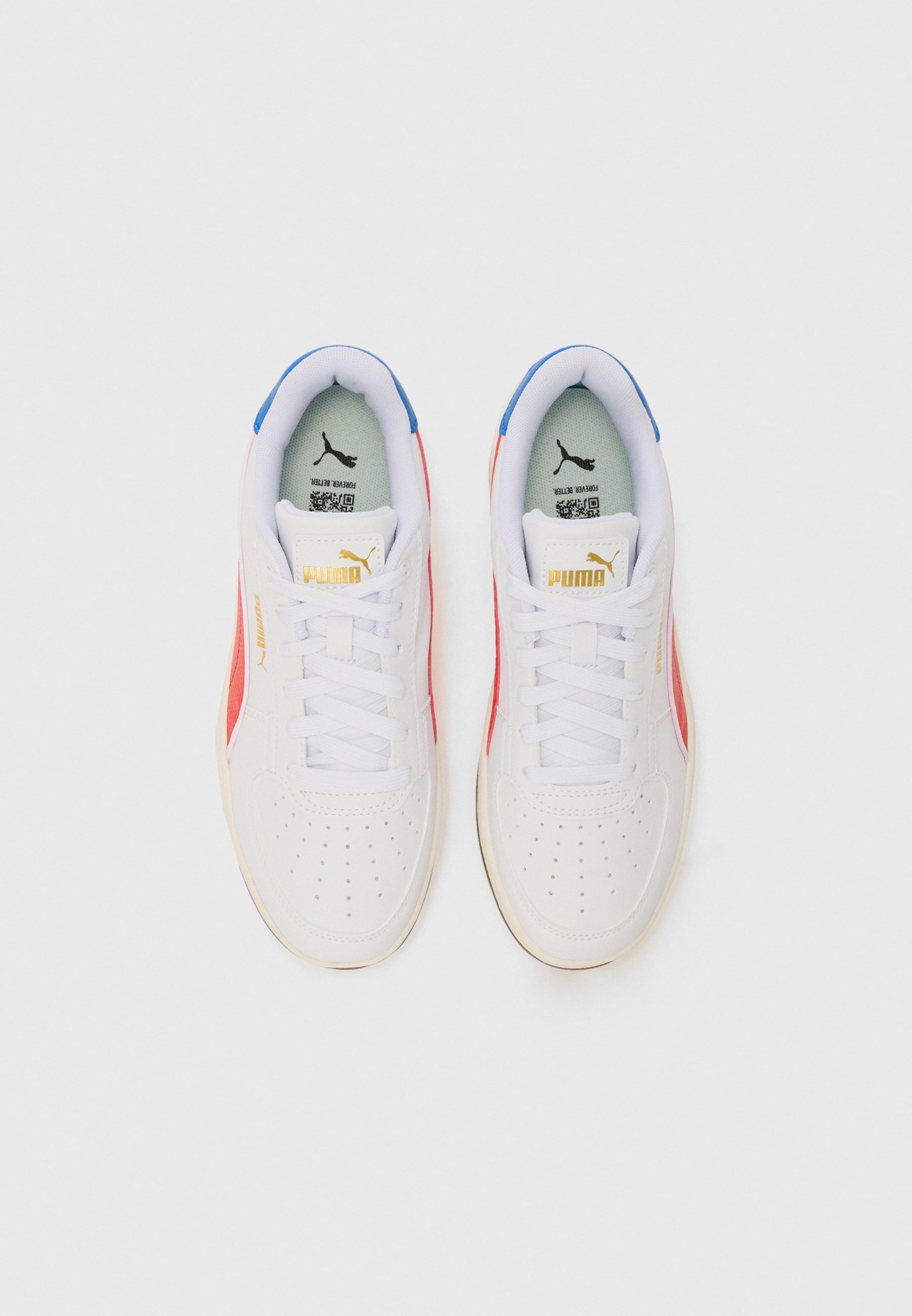 Puma CAVEN 2.0 UNISEX - Sneakers - wit/voor altijd rood/gum