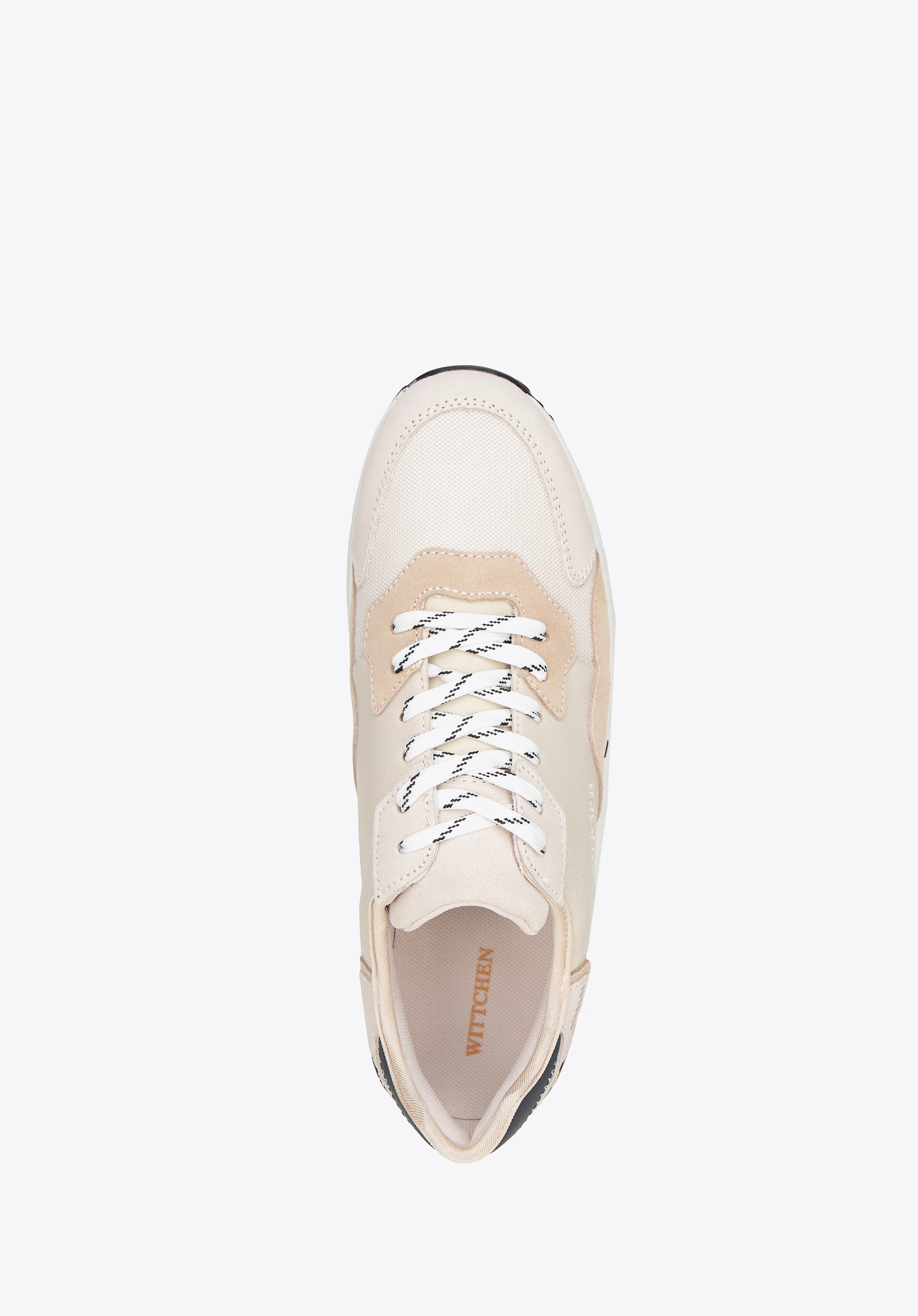 Męskie sneakersy ze skóry zamszowej beżowe
