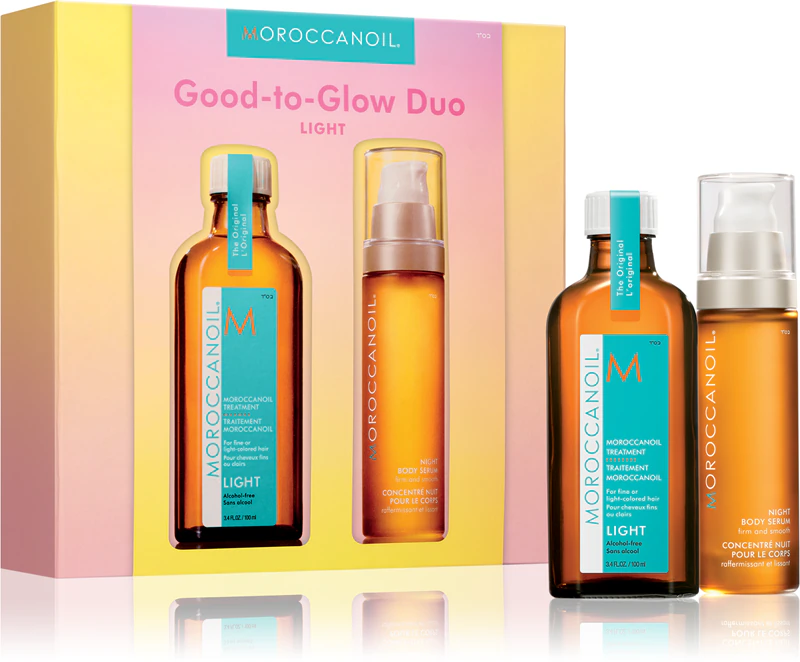 Sada na svetlé vlasy a telo Moroccanoil Good-to-Glow Duo