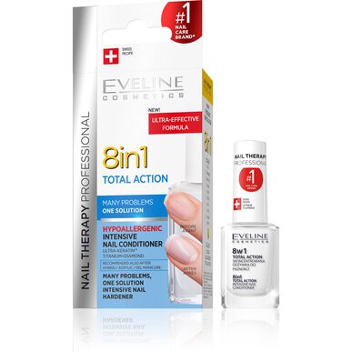 Eveline 8-in-1 Total Action -kynsilakka 12 ml