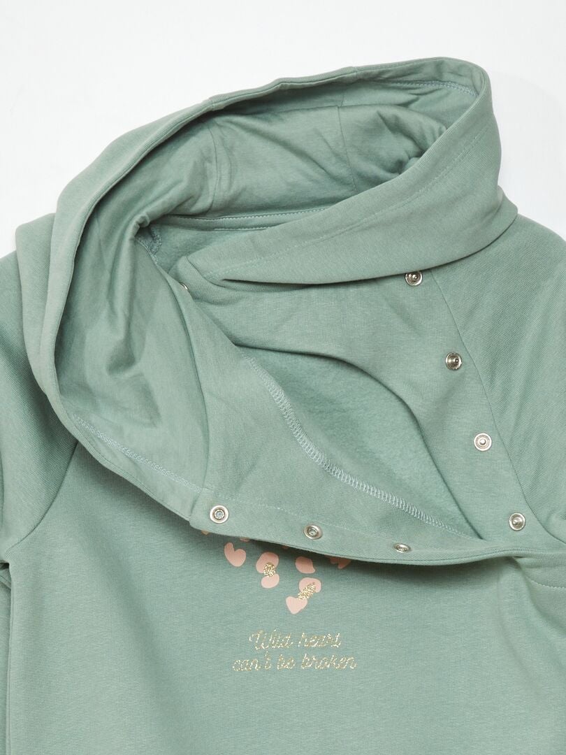 Sudadera de felpa fácil de poner - BLANCA