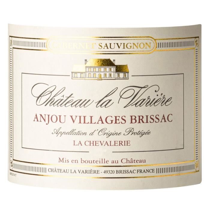 Château la Varière La Chevalierie 2017 Anjou Villages Brissac - Vin rouge de la Loire