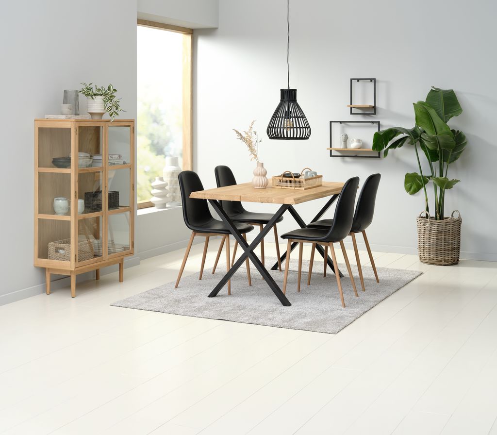VESTERBY Vitrina VESTERBY niska, 2 vrata, prirodni hrast