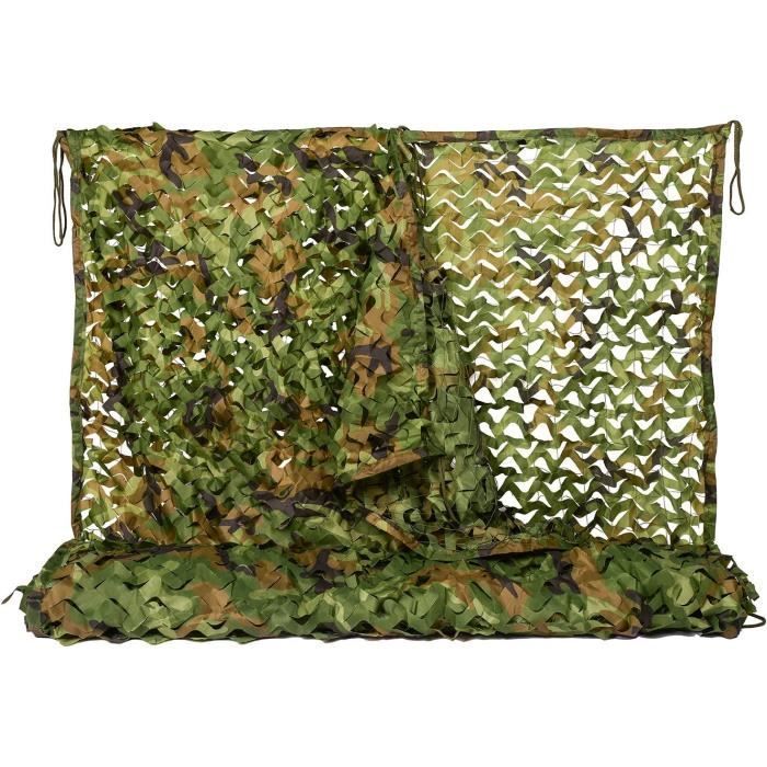 Filet de camouflage - LITREVE - 4x5 M - Polyester Oxford 150D - Léger - Décoratif