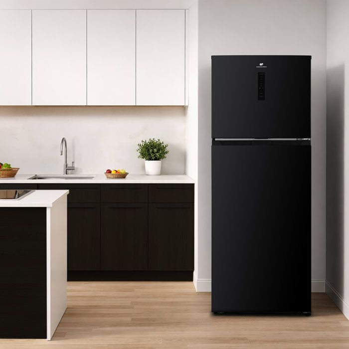 Frigorifero con congelatore superiore - CONTINENTAL EDISON - CEF2D413NFB - Total No Frost - Classe energetica D - 413L - 70 x 68 x 178 cm - Nero