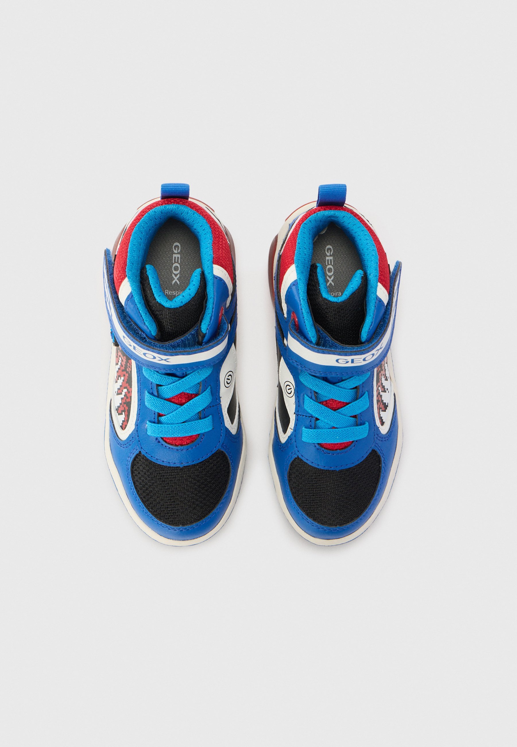 Geox INEK - Hoge sneakers - koningsblauw/rood