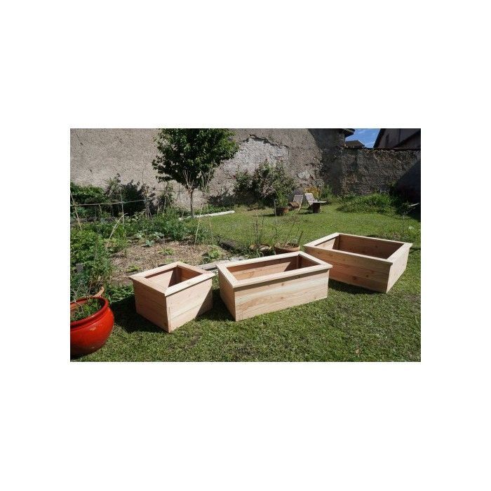 Douglas Fir Raised Garden Bed Kit – 3 Sizes Available 120x120 cm