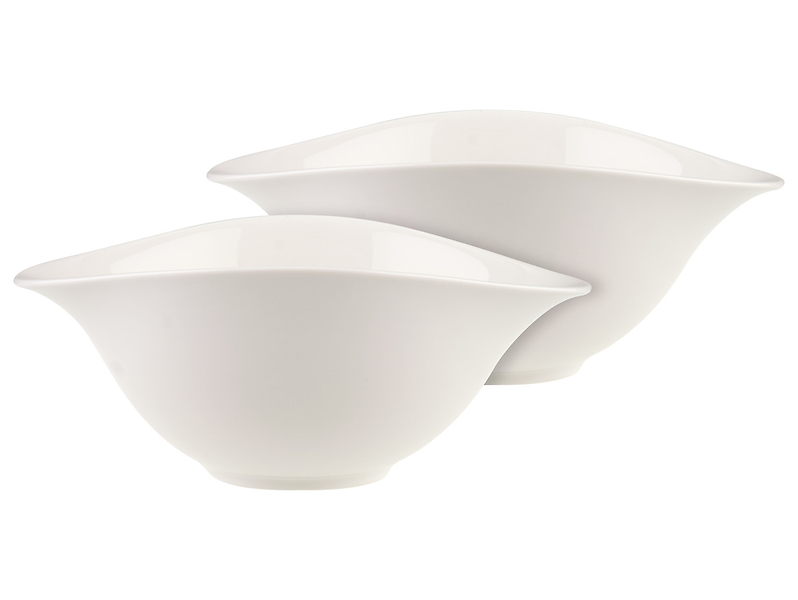 Zestaw 2 misek na sałatki Vapiano Villeroy & Boch białe