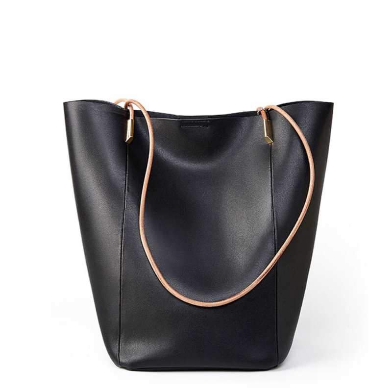 Borse a tracolla originali in pelle da donna, grande secchiello retrò da indossare sotto il braccio, borsa casual da donna per pendolarismo, borsa a mano con manico superiore