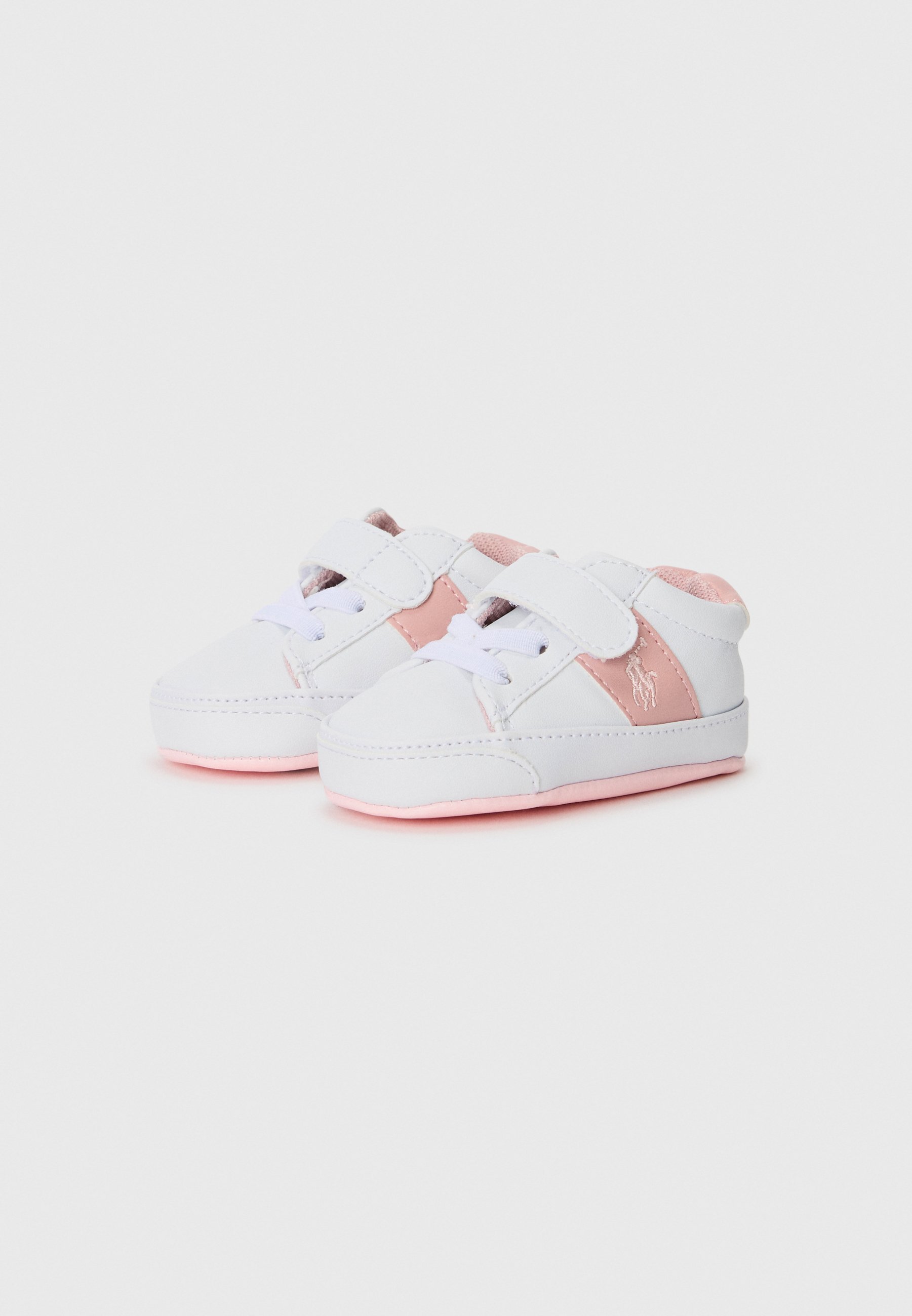 Polo Ralph Lauren RYLEY UNISSEX - Primeiros sapatos - branco/rosa