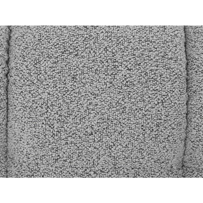 Canapé 3 places en tissu bouclette gris clair LERICI